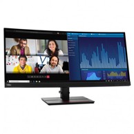 LENOVO Monitor ThinkVision P34w-20 / 34.1", 3440 x 1440, IPS, HDMI + DisplayPort + USB-C, USB hub, crna
